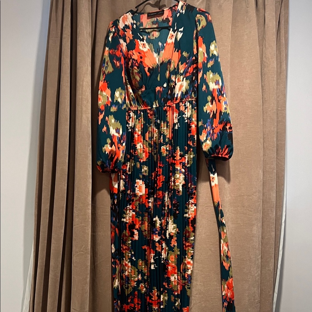 Luxe Multicolor Long Sleeve Dress